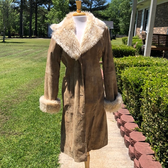 Colebrook Jackets & Blazers - Cole Brook Women’s Tan Leather Jacket W/ Faux Fur